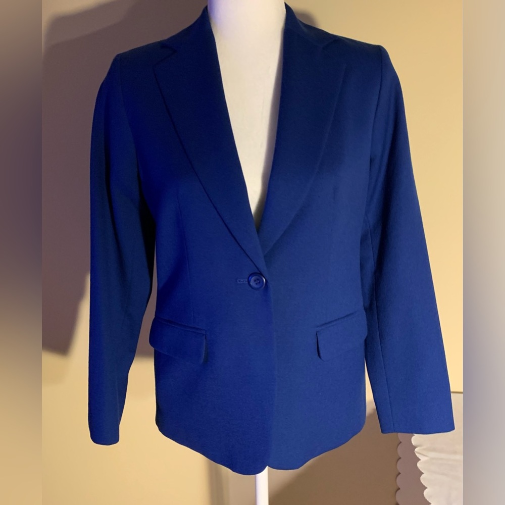 EUC* Blazer: 100% Virgin Wool, Pendleton Davis Blazer, Royal Blue, Peti…